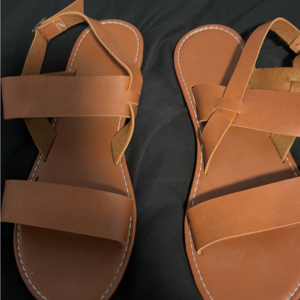 Brown Leather Women's Sandals